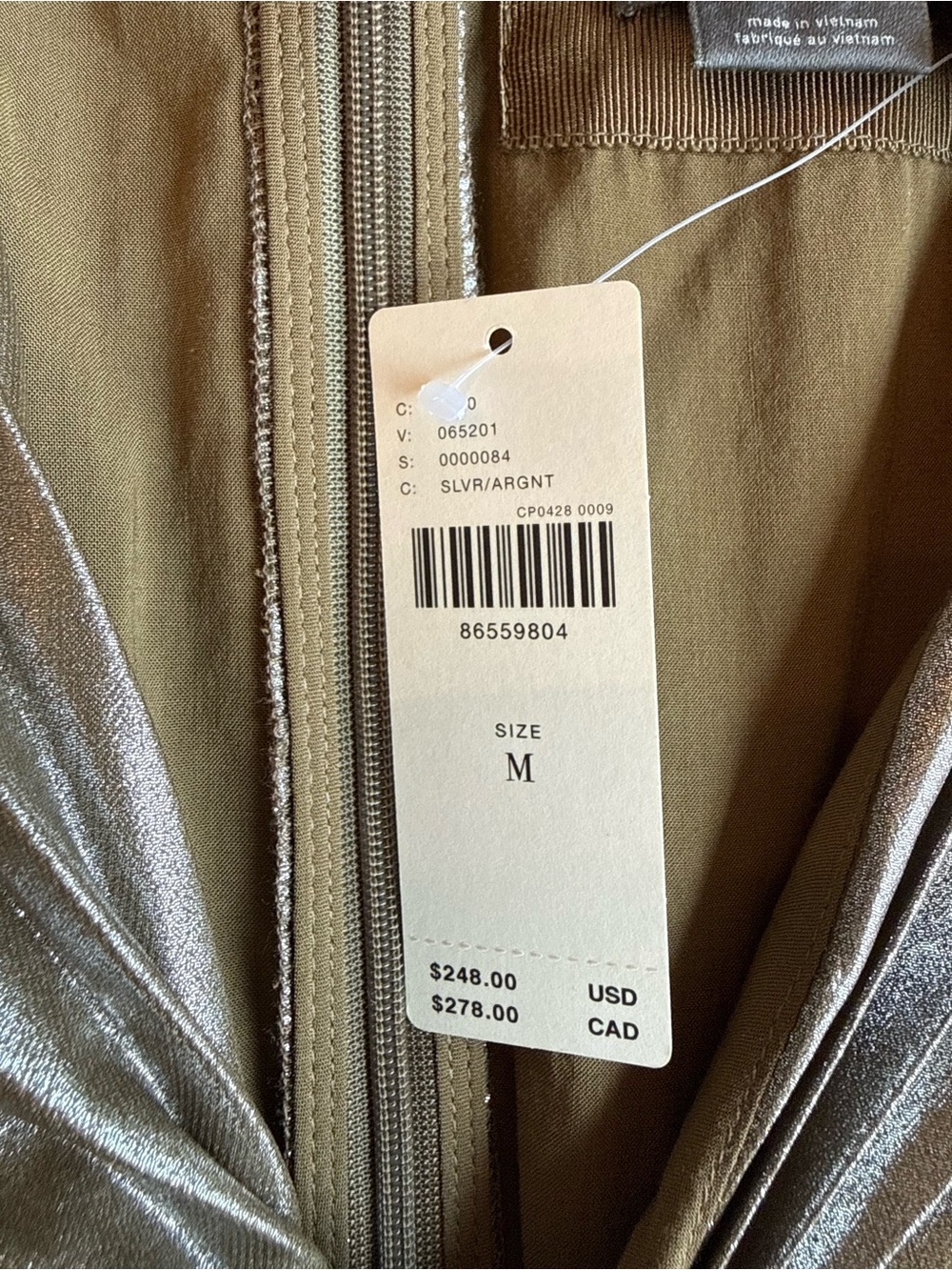 Anthropologie Short Sleeve Metallic Metallic Cutout Midi Dress - Picture 6 of 6